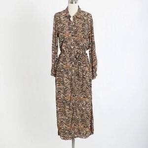L*SPACE Tiger striped animal print dress Sz. M